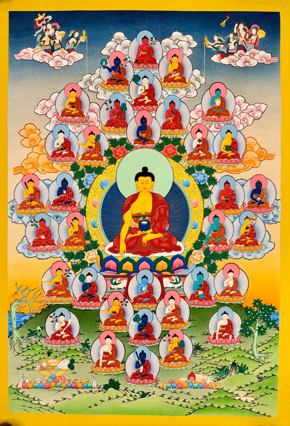 35 Buddhas Thangka
