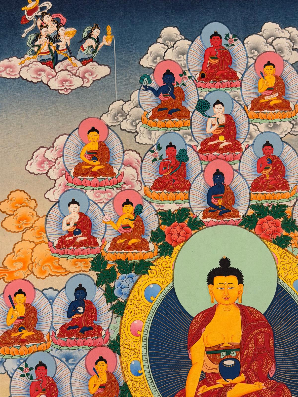 35 Buddhas Thangka