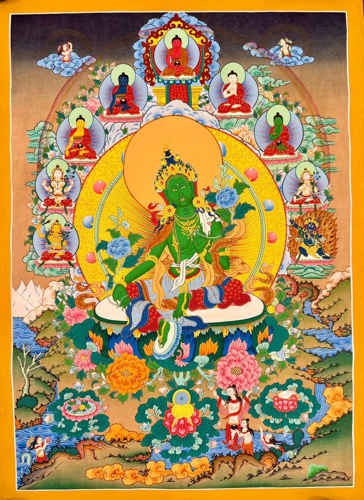 Green Tara Thangka