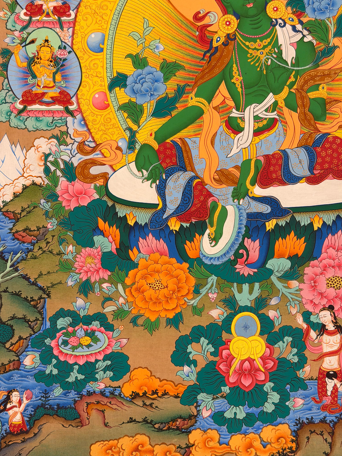 Green Tara Thangka