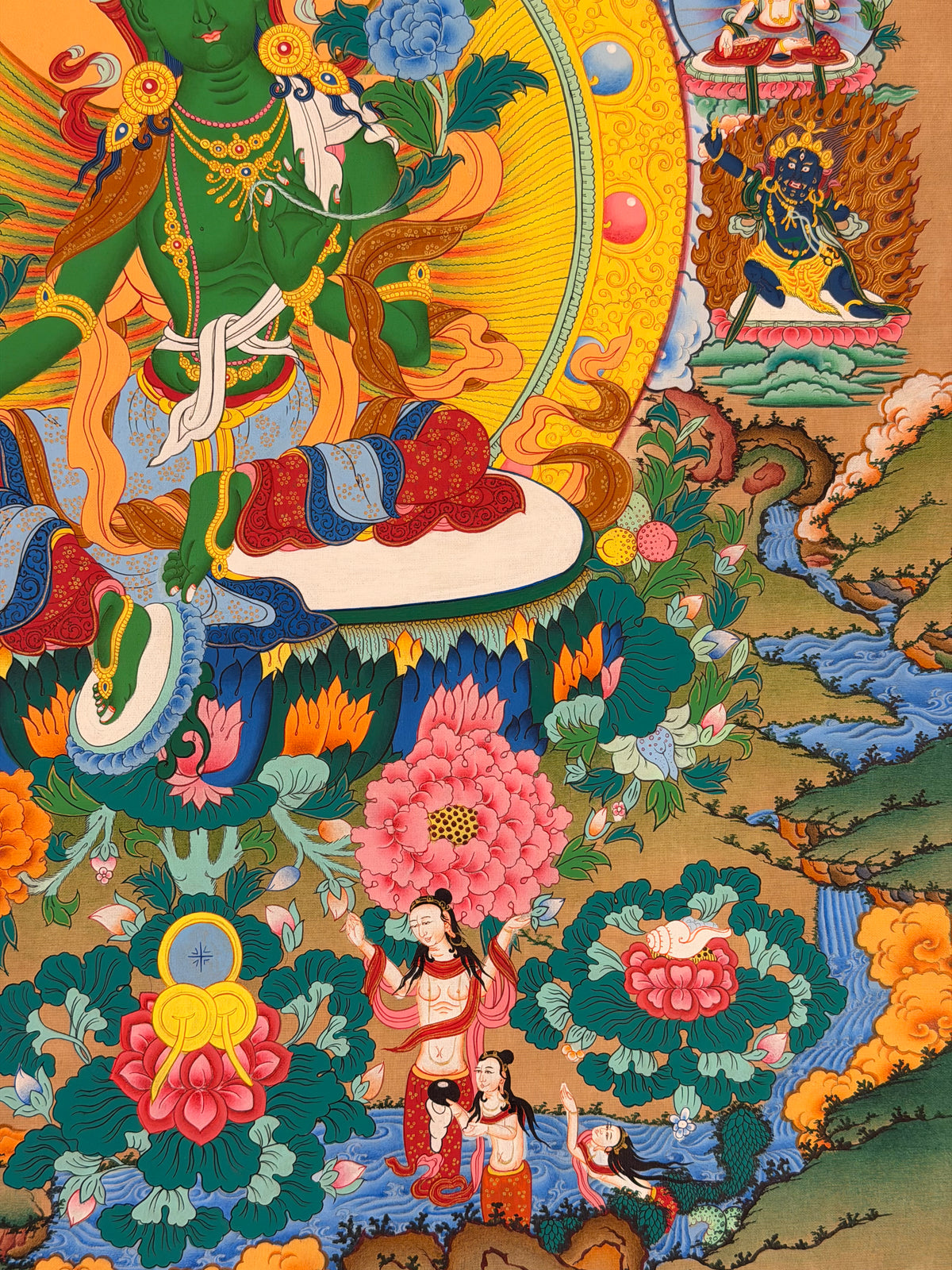 Green Tara Thangka