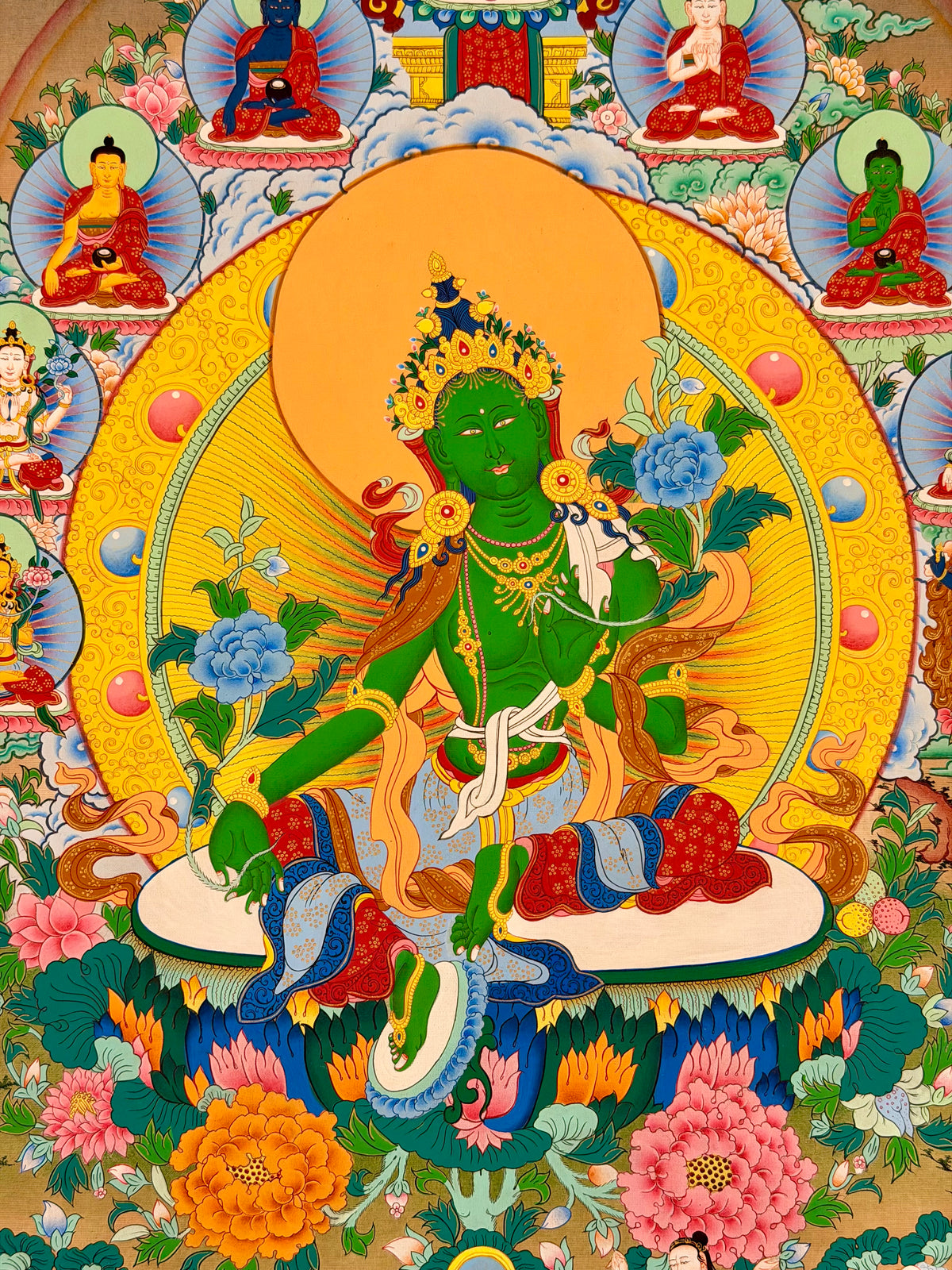 Green Tara Thangka