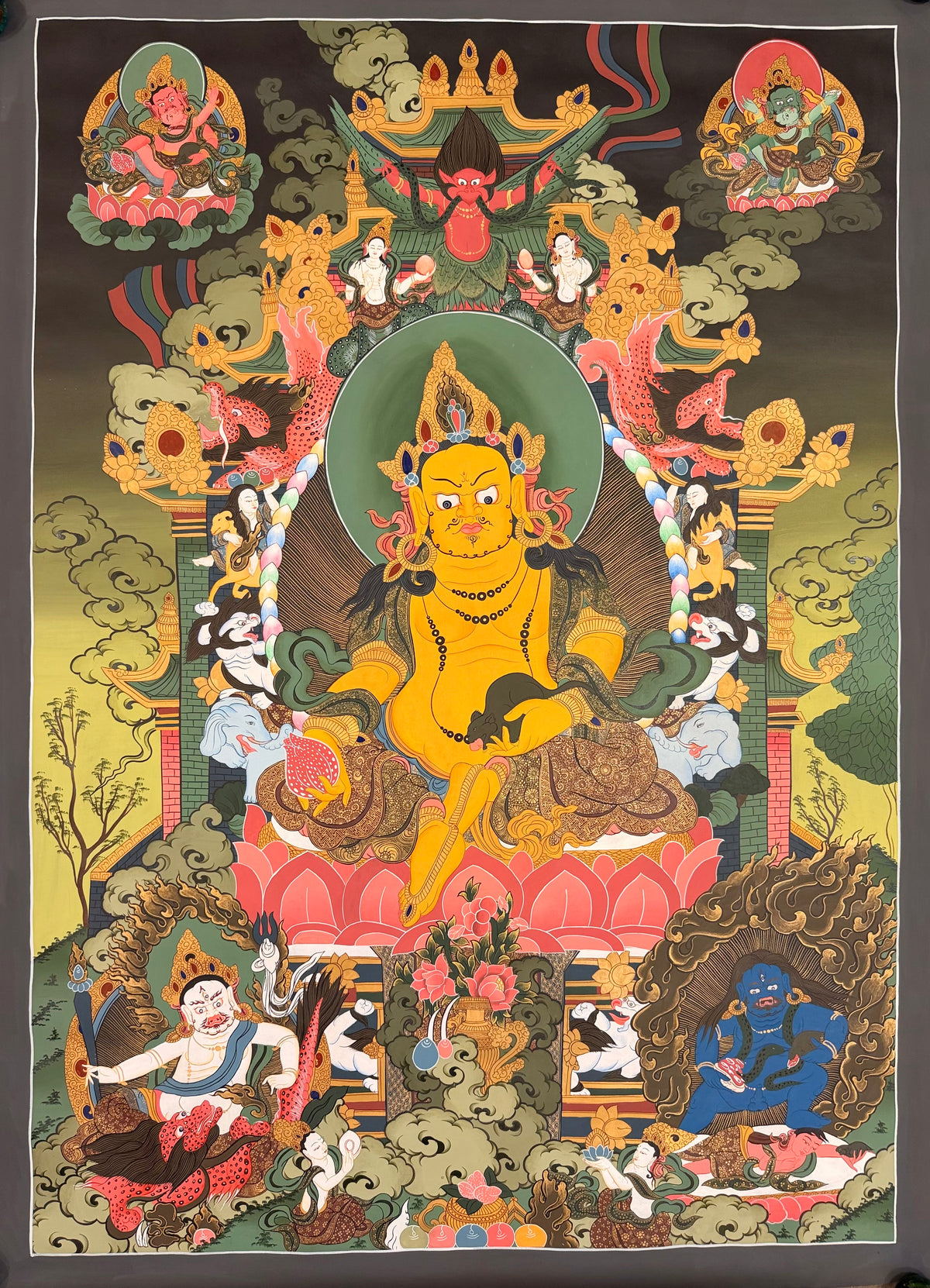 Pancha Jambhala Thangka