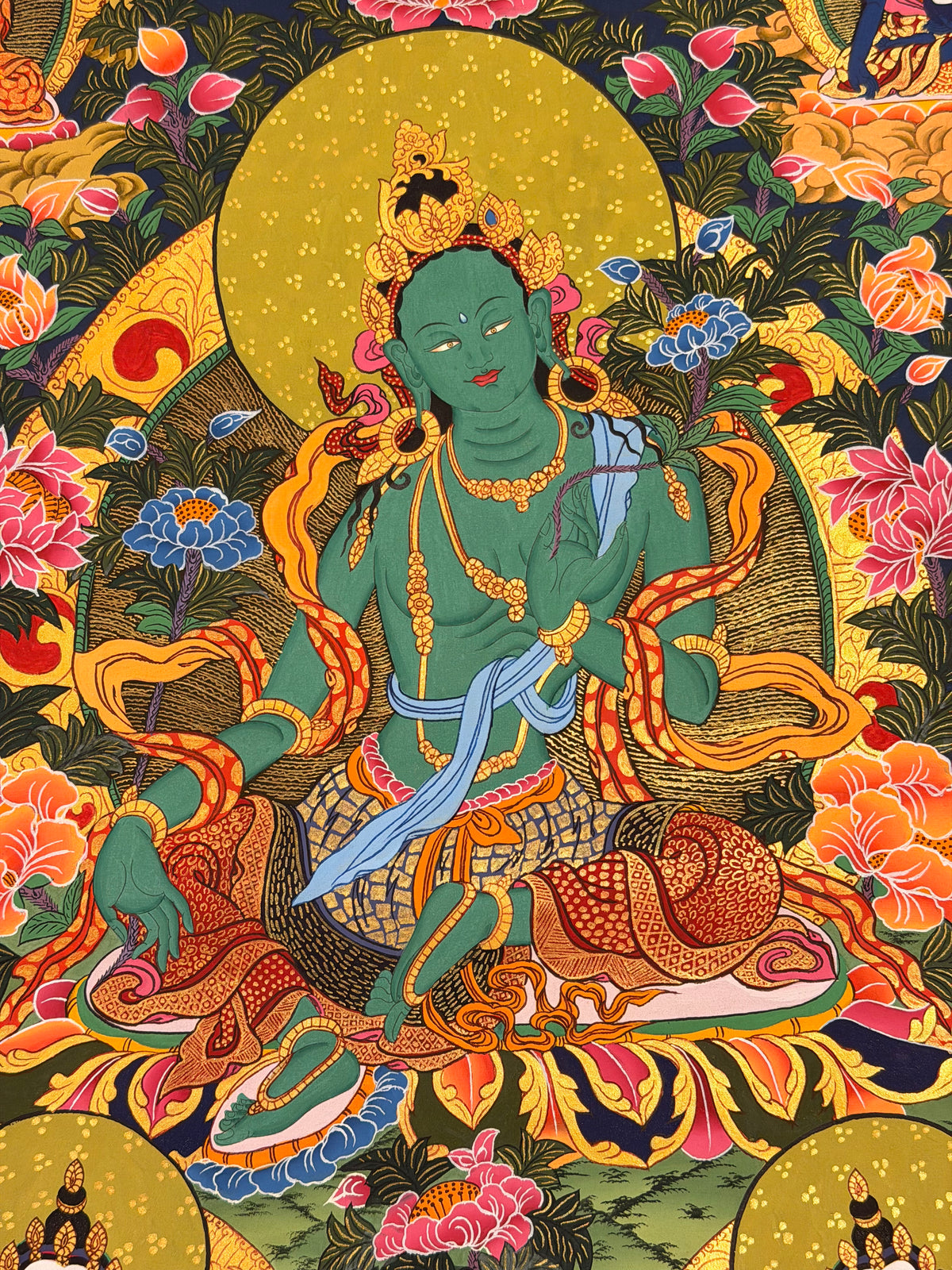 Green Tara Thangka