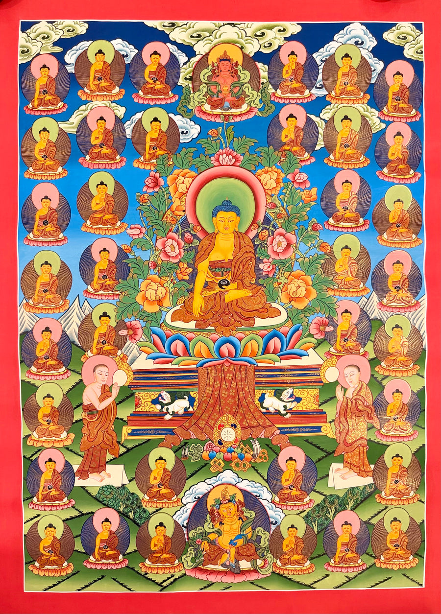35 Buddhas Thangka