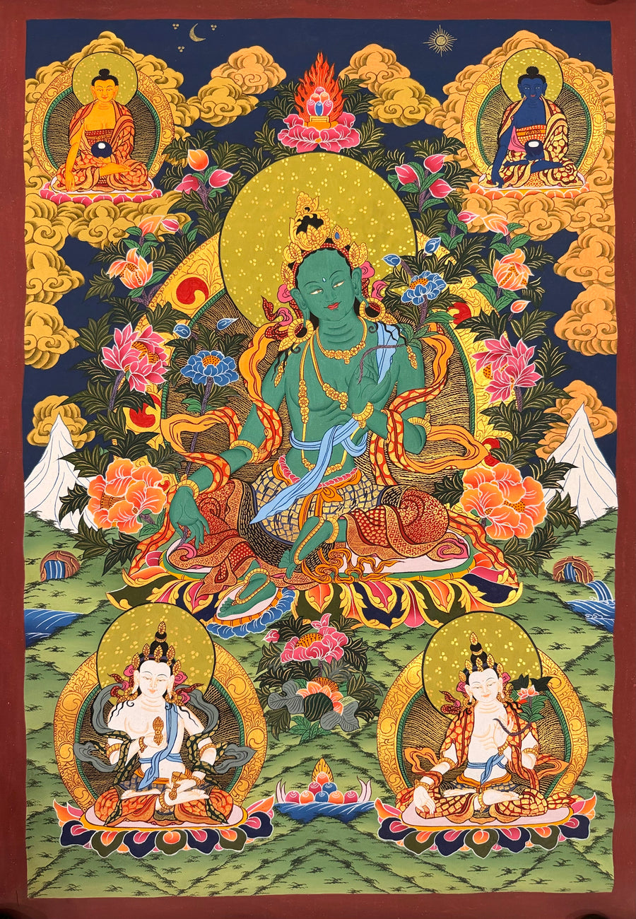 Green Tara Thangka