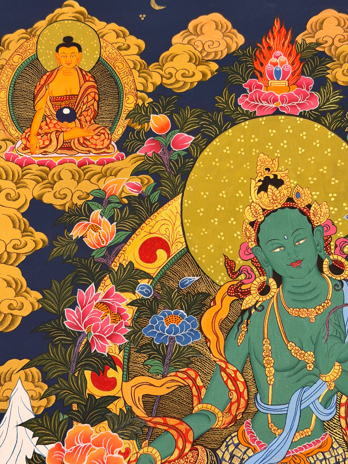 Green Tara Thangka
